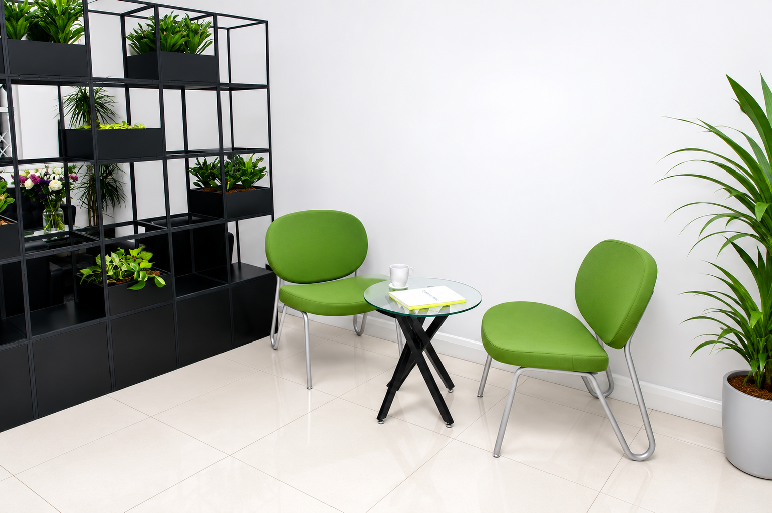 The office reception area